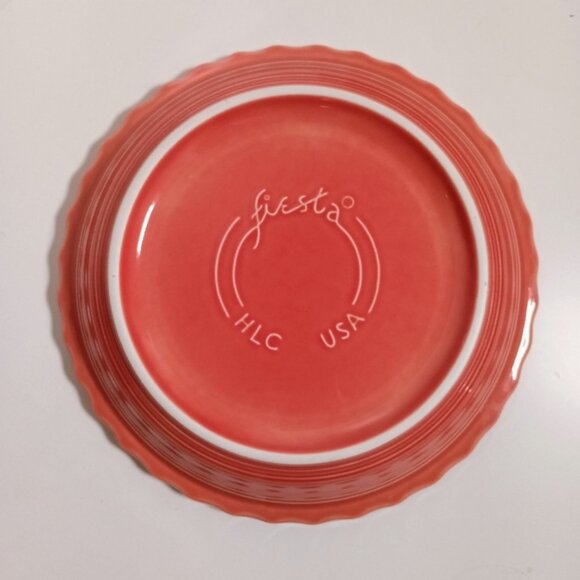 Fiesta Happy Pumpkin Jack-o-lantern 10” Pie Plate Homer Laughlin - Picture 5 of 5